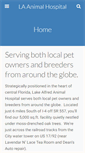 Mobile Screenshot of lakealfredanimalhospital.com